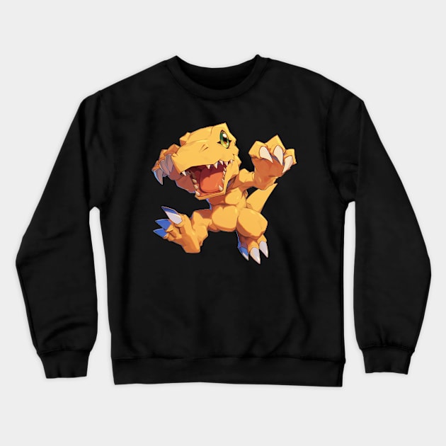 YOUR FRIEND AGUMON Crewneck Sweatshirt by Drank